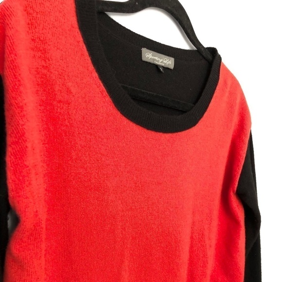 Colourblock Cashmere Sweater - Picture 6 of 6